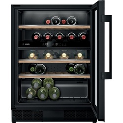 BOSCH Einbauweinkühlschrank KUW21AHG0, Unterbaugerät Weinkühlschrank mit Glastür, EEK:G