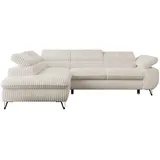 MKS Meble Eckcouch Cord 3-Sitzer Beige