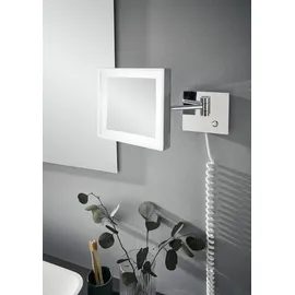 EMCO Pure mit Spiralkabel, eckig, chrom,
