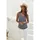 LASCANA Trägertop Damen rauchblau, creme Gr.40/42