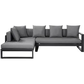 vente-unique Garten-Ecksofa - Aluminium - Anthrazit - MOLOKAI von MYLIA