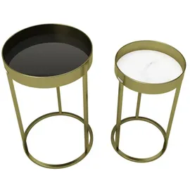 Phoenix Playboy Beistelltisch-Set Mary (Gold, 2 -tlg.)