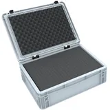 VARIA Group Feldherr ED 43/12 HG Eurobehälter/Euro Box mit Scharnierdeckel 400 x 300 x 135 mm inklusive Rasterschaumstoff