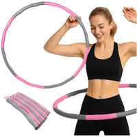 molti Hula Hoop Reifen 95 cm – Fitnessreifen mit Massage-Noppen, abnehmbar & klappbar, ideal zum Abnehmen, Bauchtraining & Figur Formen