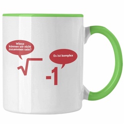 Trendation Tasse Trendation – Mathelehrer Tasse Mathematiker Physik Tassen mit Spruch Lustig Kaffeetasse Physiker Geschenk Mathestudent Sprüche grün