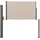 pro.tec Seitenmarkise 180 x 300 cm Sandfarben Stahl