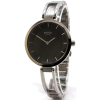 Boccia Damen Analog Quarz Uhr mit Titan Armband 3264-02