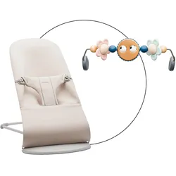 BabyBjörn Bundle Babywippe Bliss 3D Jersey inklusive Spielbogen, beige