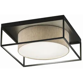 Fischer & Honsel Carre 4-flg. eckig schwarz Metall 60 x 60 cm