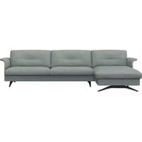 FLEXLUX Ecksofa Glow, super bequem durch hochwertigem Sitzaufbau mit Federkern, L-Form, Modernes skandinavisches Design blau