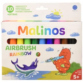 MALINOS Airbrush Rainbow Pustestifte 10 Farben