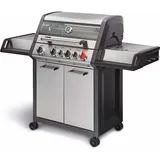 Enders® Gasgrill MONROE PRO 4 SIK TURBO, 4-Edelstahlbrenner, Seitenkocher, Infrarot-Backburner, PanoVision Sicht, HEAT RANGETM-Brenner, SWITCH GRIDTM, 800 °C TURBO ZONETM, SIMPLE CLEANTM #8378