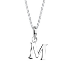 Elli Buchstabe M 925 Sterling Silber Ketten   Damen