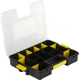 Stanley Sortimentskasten Kunststoff 37,5x6,7x29,2 cm schwarz/transparent/gelb unbestückt
