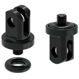 Lezyne GoPro LED Adapter Aluminium Adapter schwarz