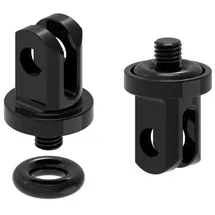 Lezyne GoPro LED Adapter Aluminium Adapter schwarz