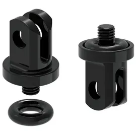 Lezyne GoPro LED Adapter Aluminium Adapter schwarz