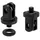 Lezyne GoPro LED Adapter Aluminium Adapter schwarz