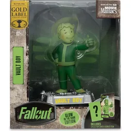 McFarlane Toys - Fallout Movie Maniacs PVC Statue Vault Boy Glow in The Dark Edition Gold Label 12,7 cm