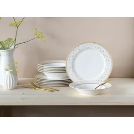 CreaTable Emilia Tafelservice 12-tlg. creme-weiß