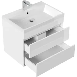 Posseik Badmöbel "Fellini 70" weiß Hochglanz - Weiß