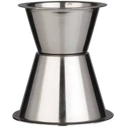 Doppelmessbecher 30/50ml, Skalierung - Edelstahl