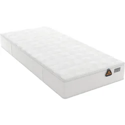 Taschenfederkernmatratze SCHLARAFFIA "GELTEX Quantum Pure Plus 220TFK", weiß, B:90cm H:22cm L:200cm, Bezug (oben): 100% Polyester. Bezug (unten): 100% Polyester, Matratzen, Matratze in 90x200 & Sondergrößen erhältlich