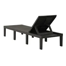 vidaXL Sonnenliege Kunststoff Anthrazit
