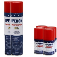 IPERON® 3 x 200 ml Fogger + 3 x 400 ml Wespenspray im SET Ungeziefervernebler für 6 Räume à 30 m2 mit Sofort- und Langzeitwirkung Insektenschutz Parasiten Flöhe Abwehrspray gegen Wespen