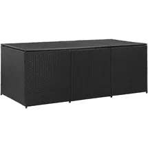 furnicato Gartenbox 180 x 90 x 70 cm Schwarz