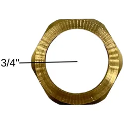Überwurfmutter 3/4" Messing flachdichtend Solarindustrie Heizungstechnik