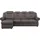 Home Affaire Ecksofa HOME AFFAIRE "Boston L-Form", braun (mud), B:262cm H:102cm T:165cm, 64% Polyurethan, 25% Polyester, 11% Baumwolle, Sofas, Ecksofa, mit hoher Rückenlehne, wahlweise mit Bettfunktion