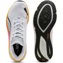 Puma Electrify Nitro 4 Road Running Shoe, White-Poison Pink-Sun Stream, 45.5 EU, Puma White Poison Pink Sun Stream, 46.5 EU