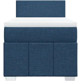 vidaXL Boxspringbett 100 x 200 cm Blau