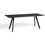 Tisch CPH30 black oak - black linoleum 250 cm x 120 cm