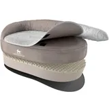 Knuffelwuff Orthopädisches Hundebett Jessy aus Nylongewebe XL 120 x 75cm Beige