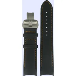 Tissot - Leder Couturier Gent Automatic Lederband Schwarz T600041199 - genarbt,rind,schwarz