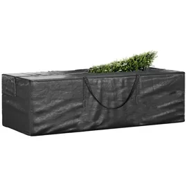 vidaXL Weihnachtsbaumtasche Schwarz 135x40x55 cm Polyethylen