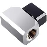 PHANTEKS Glacier 35mm Premium Ball Valve G1/4 Zoll Kugelhahn - Messing, Silber