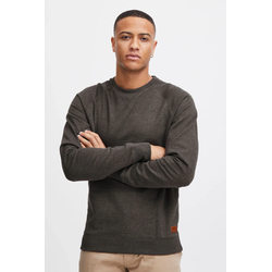 Longpullover BLEND "Sweatshirt BHAlex", Herren, Gr. M, grau (charcoal), Obermaterial: 60% Baumwolle CO. 40% Polyester PES., Sweatshirts Longpullover