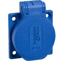 Schneider Electric PKS51B Einbau-Steckdose IP54, IK08 Blau