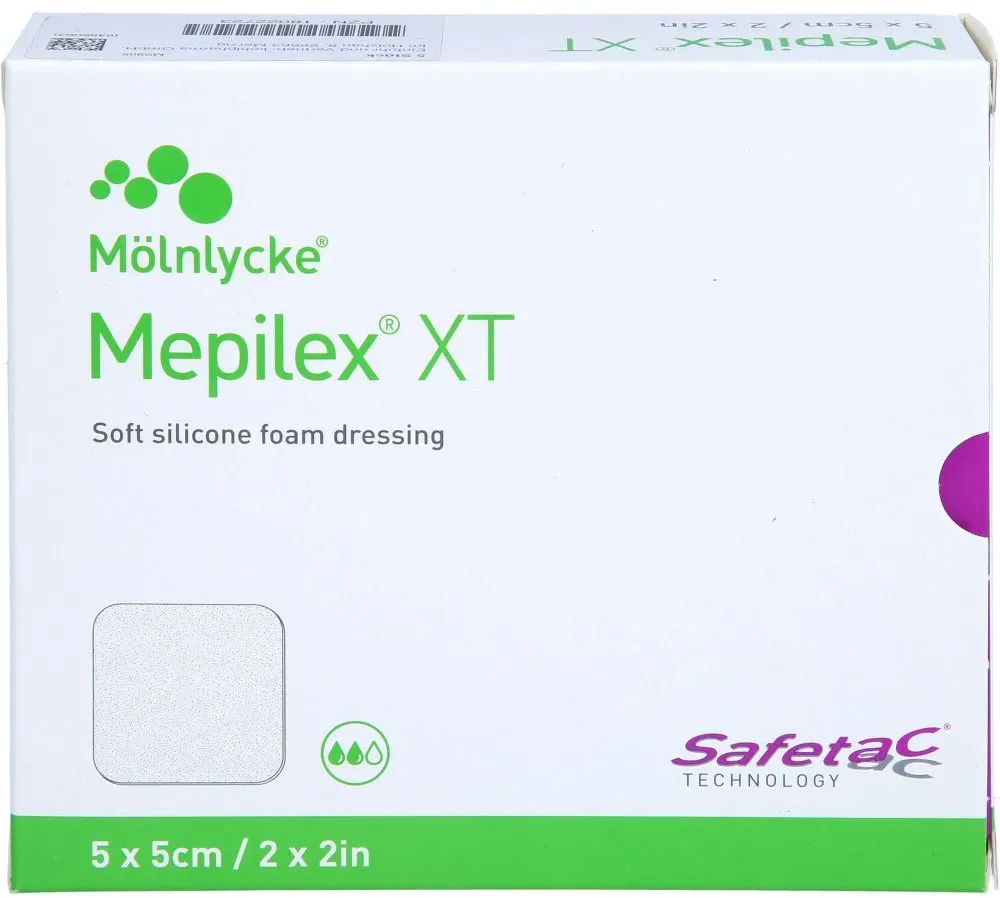 MEPILEX XT 5x5 cm Schaumverband 5 St