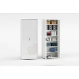 Home Affaire Mehrzweckschrank HOME AFFAIRE "JOLLY, Stauraumschrank, Breite 72,5 cm, Höhe 178 cm", weiß hochglanz, B:72,5cm H:178cm T:36cm, FSC-zertifizierter Holzwerkstoff, Schränke, Mehrzweckschrank, 2-türiger Schrank mit 4 Einlegeböden, hochglanz lackiert
