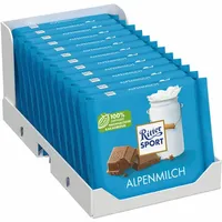 ✅  Ritter Sport Alpenmilch 100g Tafel 12er Pack (12x100 g)