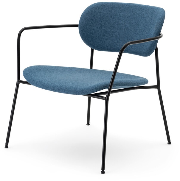 Sessel Bristol Sitz und Rücken Stoff blau, 72x71x67 cm