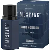 Mustang Herren Parfum WILD HORIZON ICELAND for him EdP 50ml, blau - one size