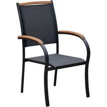 Merxx Siena Gartensessel 2er Set 2 x 58 x 60 x 84 cm grau