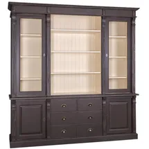Casa Padrino Vitrine 223 x 51 x 240 cm Schwarz/Creme