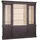 Casa Padrino Vitrine 223 x 51 x 240 cm Schwarz/Creme