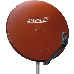 SCHWAIGER Antenne, Alu-Spiegel 88 cm ziegelrot